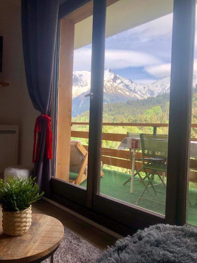 Studio Turquoise Quartier Grattague Vue Montblanc Сен-Жерве-Ле-Бэн Экстерьер фото