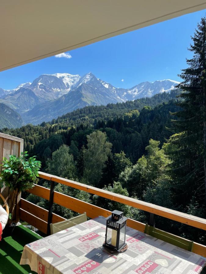 Studio Turquoise Quartier Grattague Vue Montblanc Сен-Жерве-Ле-Бэн Экстерьер фото